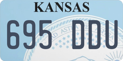KS license plate 695DDU