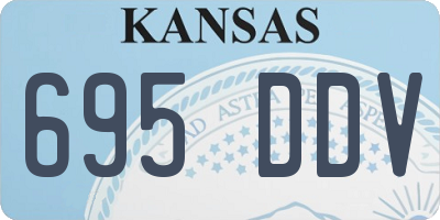 KS license plate 695DDV