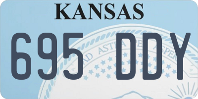 KS license plate 695DDY