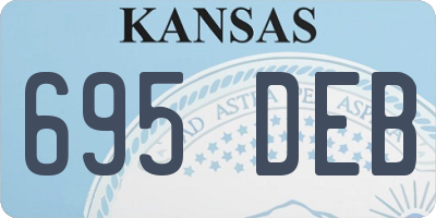 KS license plate 695DEB