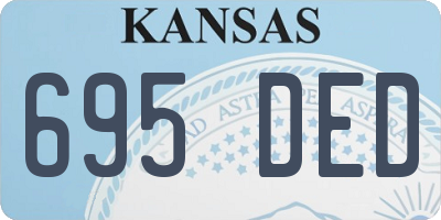 KS license plate 695DED