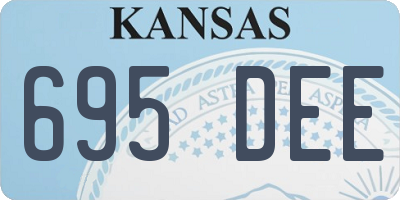KS license plate 695DEE