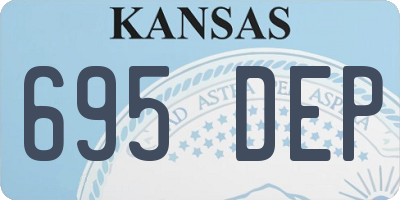 KS license plate 695DEP