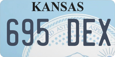 KS license plate 695DEX