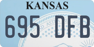 KS license plate 695DFB