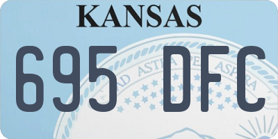 KS license plate 695DFC
