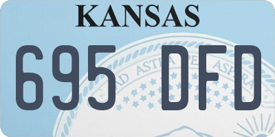 KS license plate 695DFD
