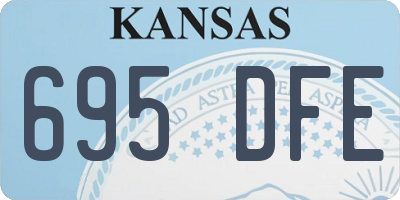 KS license plate 695DFE