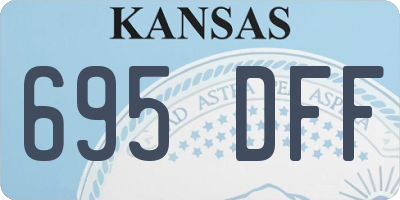 KS license plate 695DFF