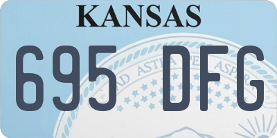 KS license plate 695DFG