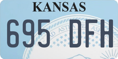 KS license plate 695DFH