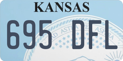 KS license plate 695DFL