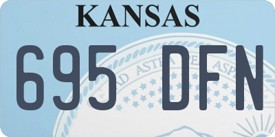 KS license plate 695DFN