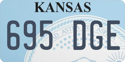 KS license plate 695DGE