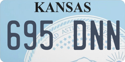 KS license plate 695DNN