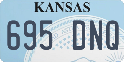 KS license plate 695DNQ