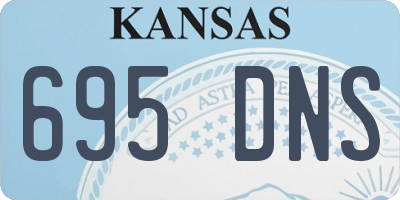 KS license plate 695DNS