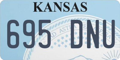 KS license plate 695DNU
