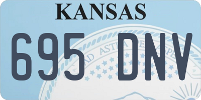 KS license plate 695DNV