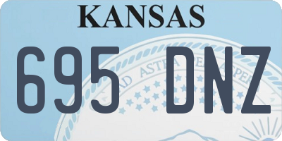 KS license plate 695DNZ