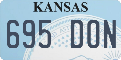KS license plate 695DON