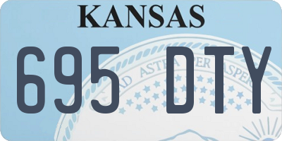 KS license plate 695DTY