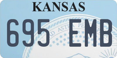 KS license plate 695EMB