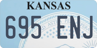 KS license plate 695ENJ