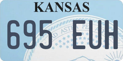 KS license plate 695EUH