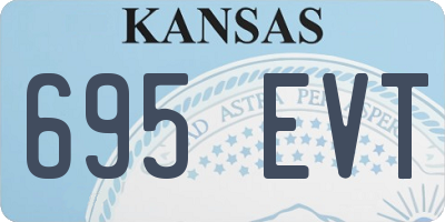 KS license plate 695EVT