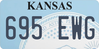 KS license plate 695EWG