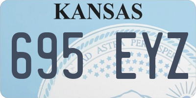 KS license plate 695EYZ