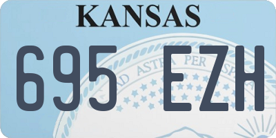 KS license plate 695EZH