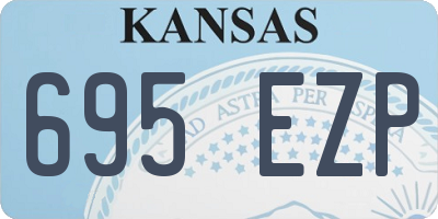 KS license plate 695EZP