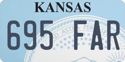KS license plate 695FAR