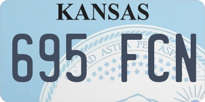 KS license plate 695FCN