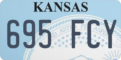 KS license plate 695FCY