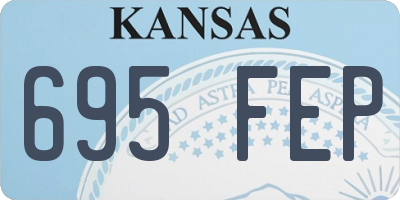 KS license plate 695FEP