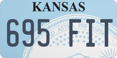 KS license plate 695FIT