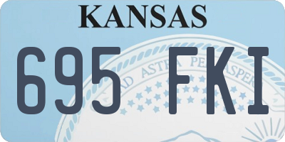 KS license plate 695FKI