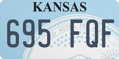 KS license plate 695FQF