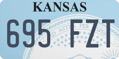 KS license plate 695FZT