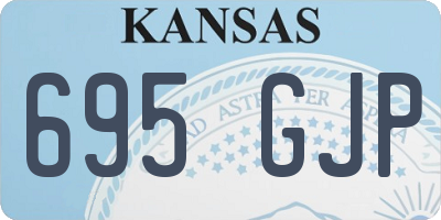 KS license plate 695GJP