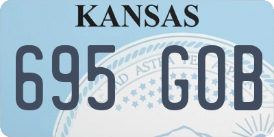 KS license plate 695GOB