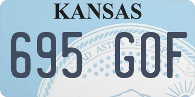 KS license plate 695GOF