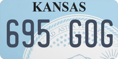 KS license plate 695GOG