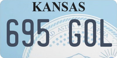 KS license plate 695GOL