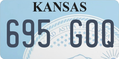 KS license plate 695GOQ