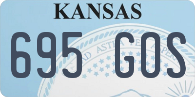 KS license plate 695GOS