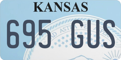 KS license plate 695GUS